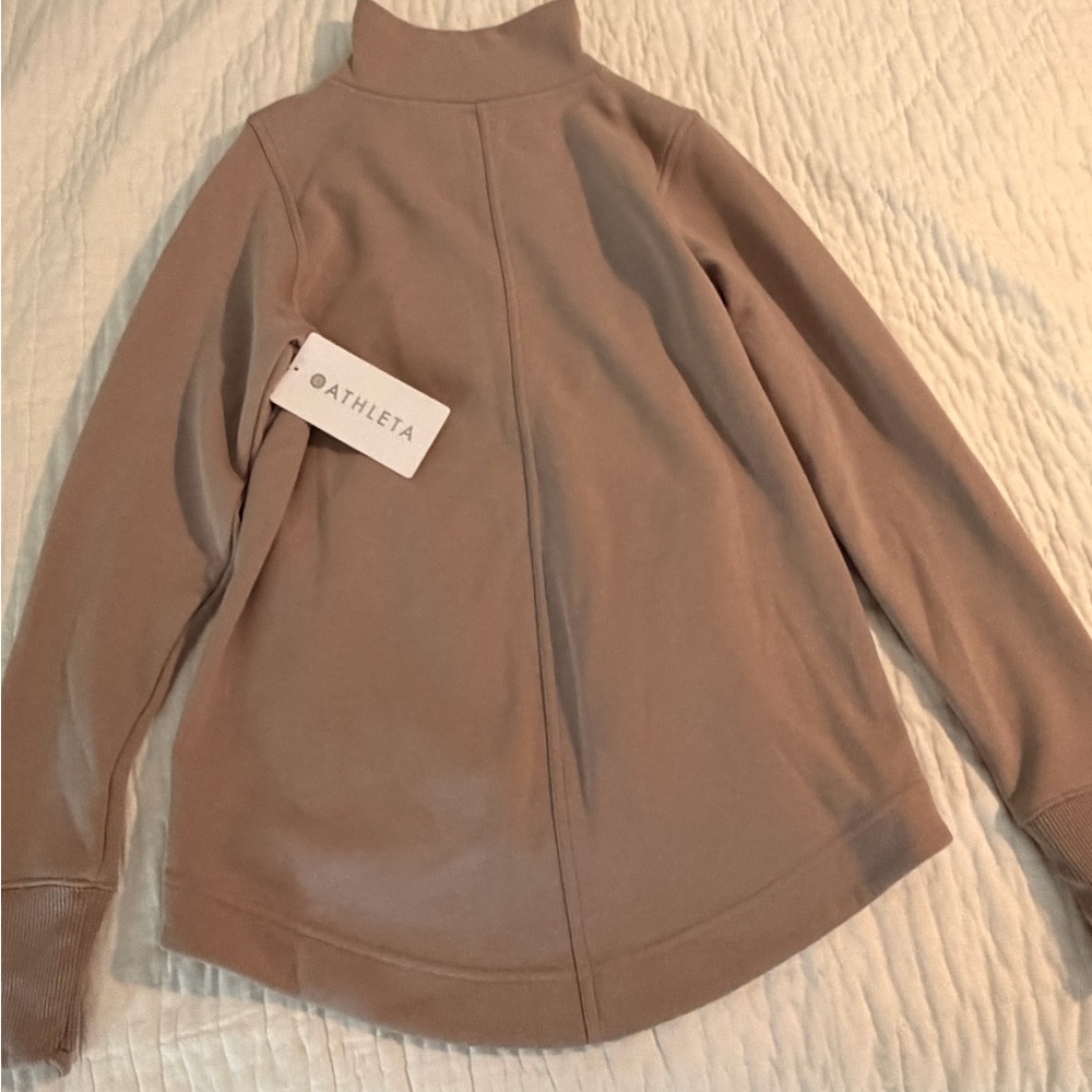 Athleta brand Cozy Karma Twist Neck Sweatshirt - Picture 2 of 6